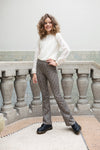 Meisjes 10Sixteen G.dyed twill jog flare pan van LOOXS 10sixteen in de kleur Leopard AO in maat 176.