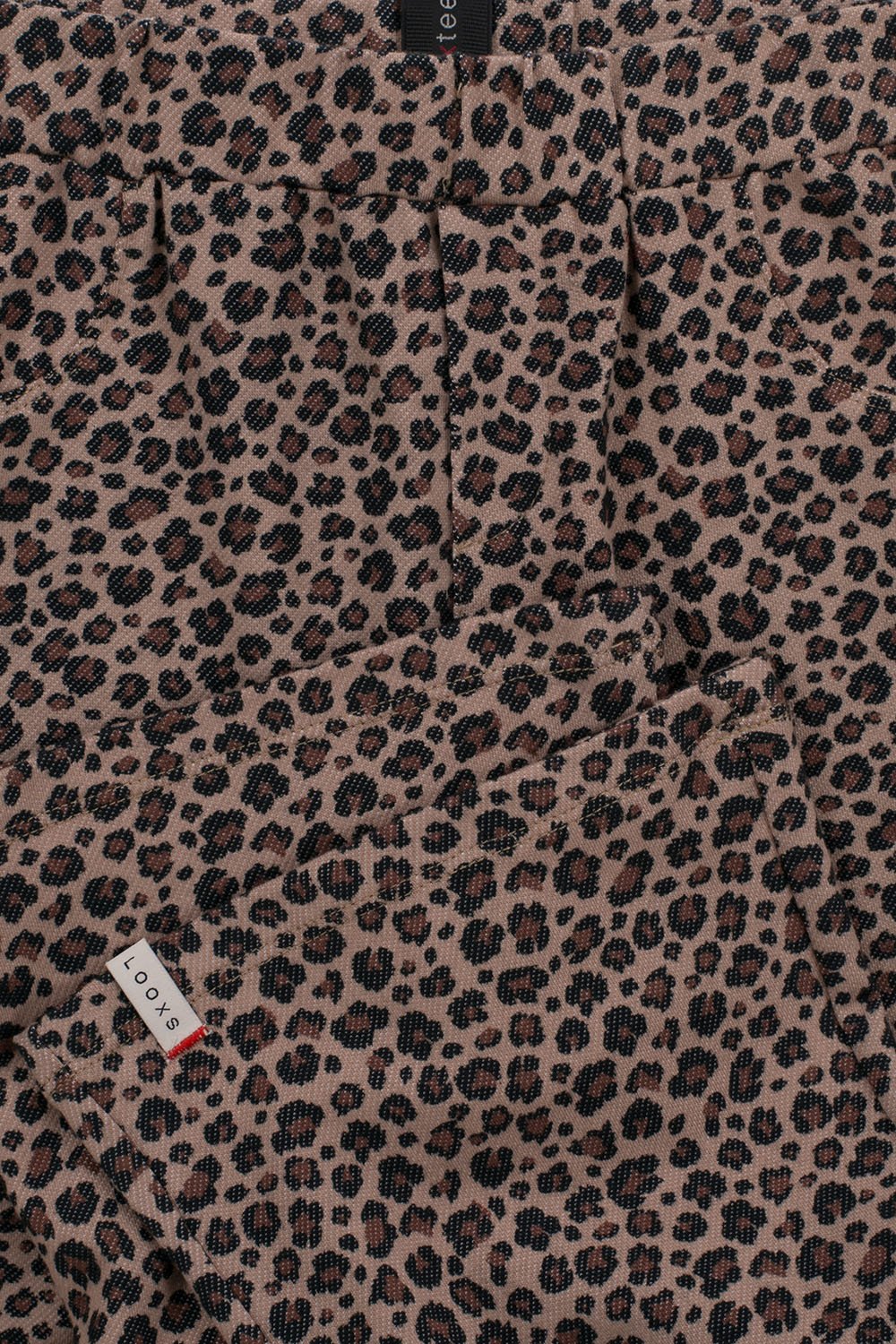 Meisjes 10Sixteen G.dyed twill jog flare pan van LOOXS 10sixteen in de kleur Leopard AO in maat 176.