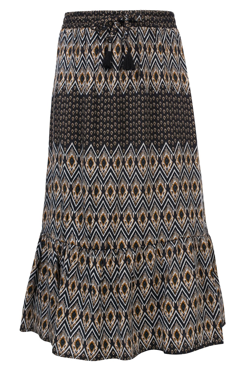 Meisjes 10Sixteen Native printed Long skirt van LOOXS 10sixteen in de kleur Native AO in maat 176.