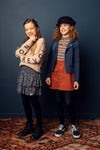 Meisjes 10Sixteen G.dyed twill jog skirt van LOOXS 10sixteen in de kleur Medium brown in maat 176.