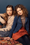 Meisjes 10Sixteen G.dyed twill jog skirt van LOOXS 10sixteen in de kleur Medium brown in maat 176.