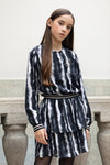 Meisjes 10Sixteen chiffon dress van LOOXS 10sixteen in de kleur Art AO in maat 176.