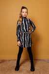 Meisjes 10Sixteen chiffon dress van LOOXS 10sixteen in de kleur Art AO in maat 176.