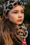 Meisjes 10Sixteen knited tube scarf  van LOOXS 10sixteen in de kleur Big Jaguar in maat ONE.