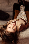 Meisjes Little gillet van LOOXS Little in de kleur off white in maat 116/128.