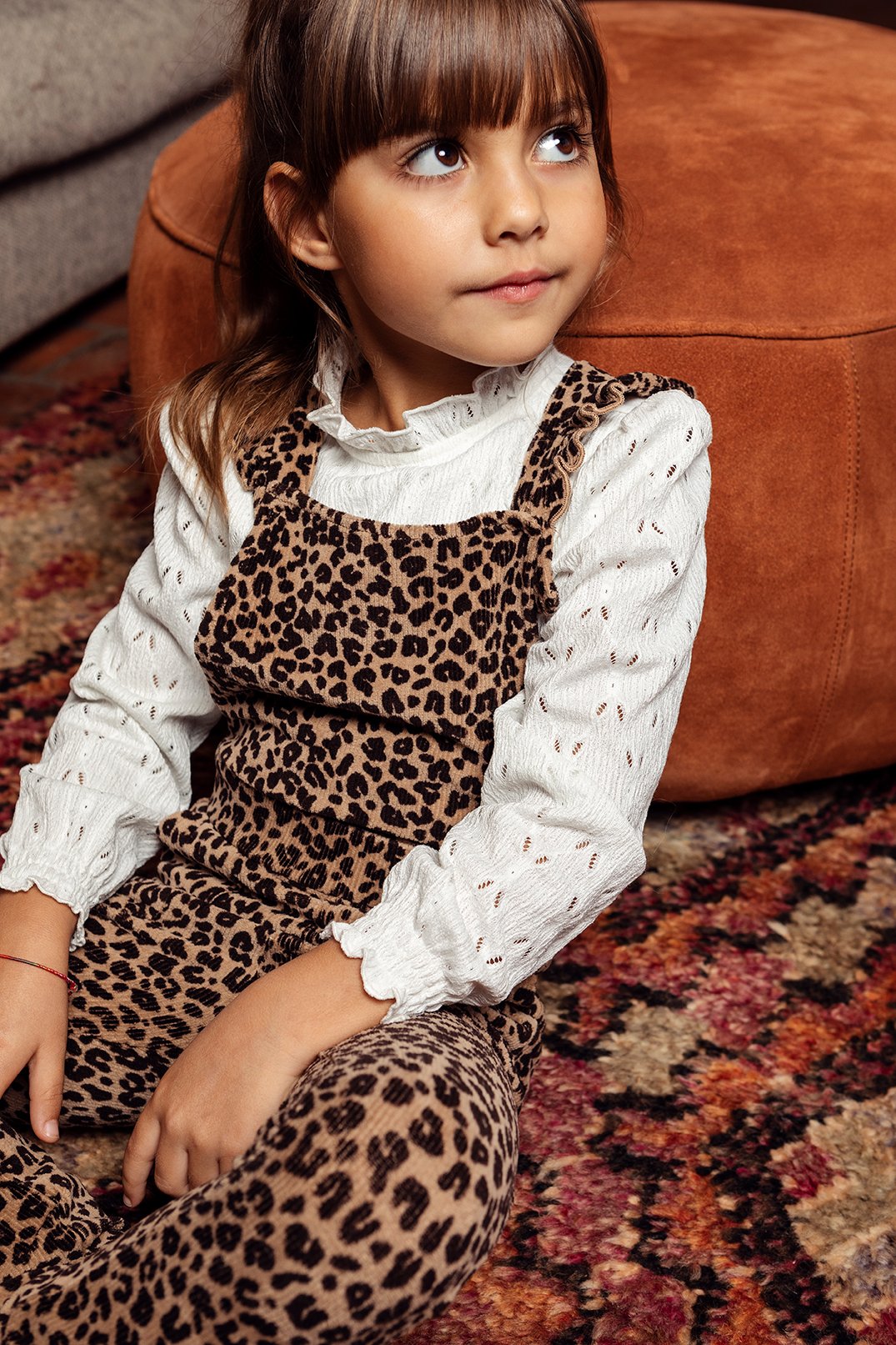 Meisjes Little jumpsuit van LOOXS Little in de kleur panther AO in maat 128.