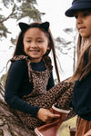 Meisjes Little jumpsuit van LOOXS Little in de kleur panther AO in maat 128.