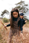 Meisjes Little jumpsuit van LOOXS Little in de kleur panther AO in maat 128.