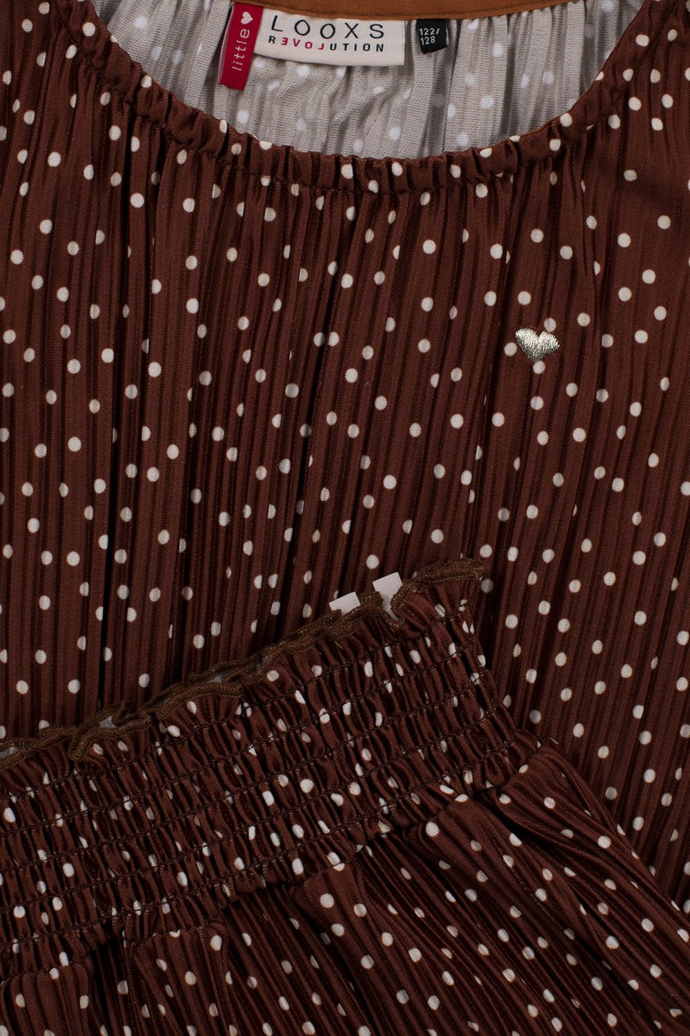 Meisjes Little blouse van LOOXS Little in de kleur mini Dot ao in maat 128.