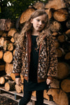 Meisjes Little jacket animal fur reversible van LOOXS Little in de kleur Animal Fur in maat 128.