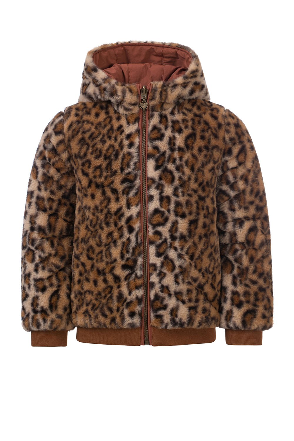 Meisjes Little jacket animal fur reversible van LOOXS Little in de kleur Animal Fur in maat 128.