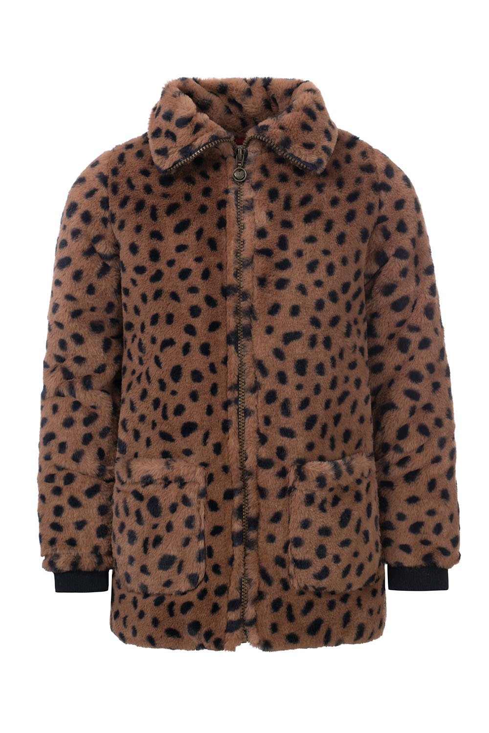 Meisjes Little jacket cheeta fur van LOOXS Little in de kleur cheeta in maat 128.