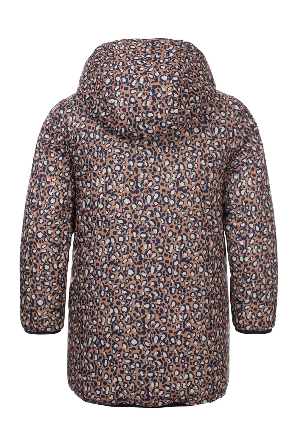 Meisjes Little jacket leopard reversible van LOOXS Little in de kleur navy in maat 128.