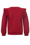 Meisjes Little sweater van LOOXS Little in de kleur Deep Red in maat 128.