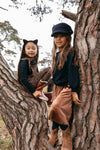 Meisjes Little sweater van LOOXS Little in de kleur navy in maat 128.