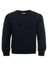 Meisjes Little sweater van LOOXS Little in de kleur navy in maat 128.