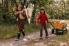 Meisjes Little t-shirt van LOOXS Little in de kleur Deep Red in maat 128.