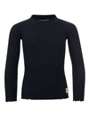 Meisjes Little t-shirt l. sleeve van LOOXS Little in de kleur navy in maat 128.