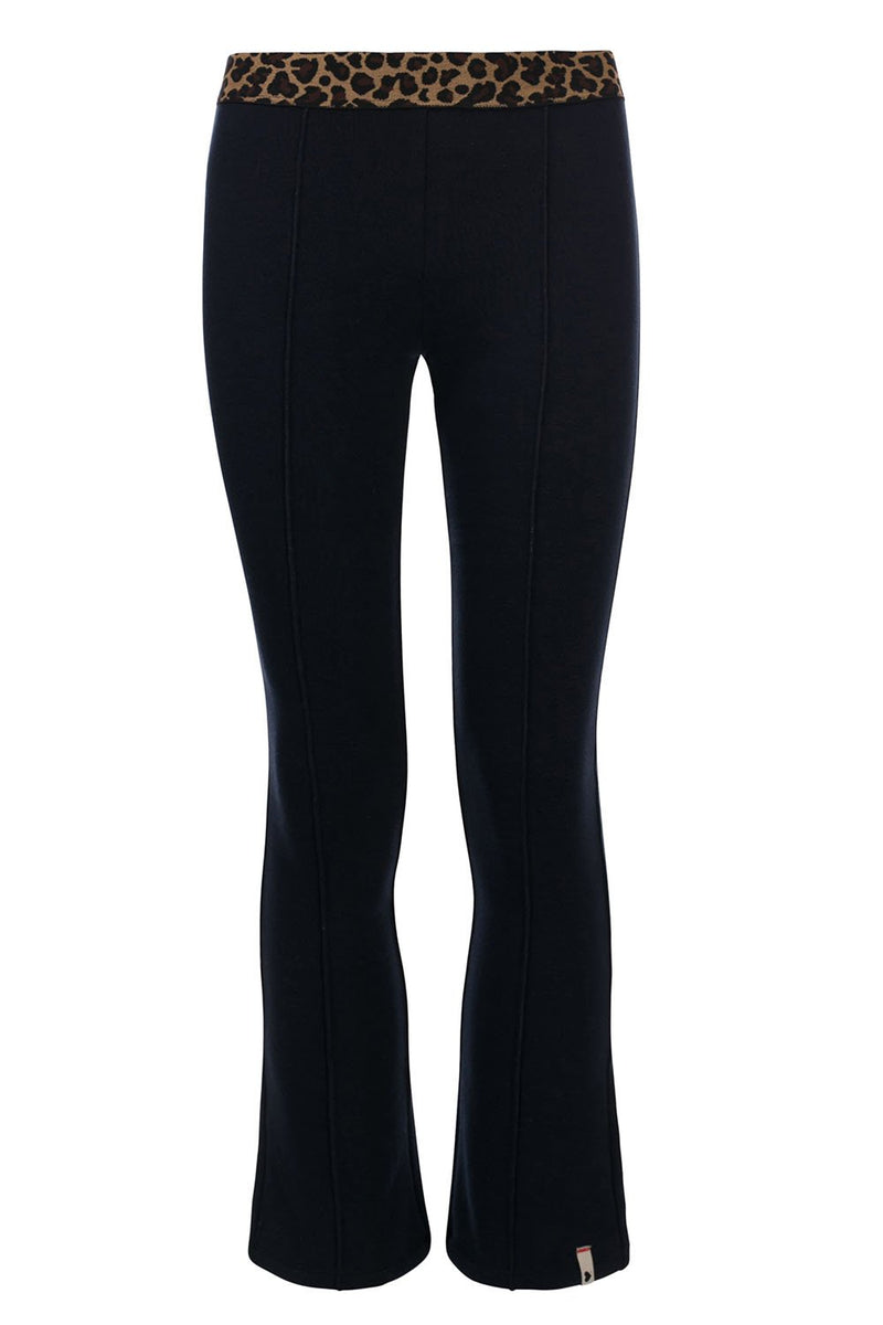 Meisjes Little pants van LOOXS Little in de kleur navy in maat 128.