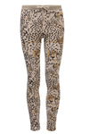 Meisjes Little pants van LOOXS Little in de kleur Army panther in maat 128.