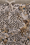 Meisjes Little pants van LOOXS Little in de kleur Army panther in maat 128.