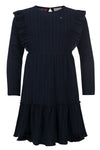 Meisjes Little dress van LOOXS Little in de kleur navy in maat 128.