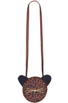 Meisjes Little leopard bag  van LOOXS Little in de kleur Cacao in maat ONE.