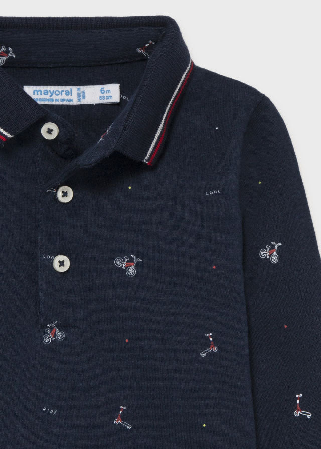 Mayoral Printed polo