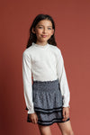 Meisjes 10Sixteen smock top van LOOXS 10sixteen in de kleur MILK in maat 176.