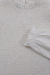 Meisjes 10Sixteen smock top van LOOXS 10sixteen in de kleur MILK in maat 176.