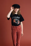 Meisjes 10Sixteen fancy T-shirt van LOOXS 10sixteen in de kleur black in maat 176.