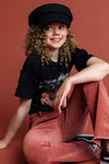 Meisjes 10Sixteen fancy T-shirt van LOOXS 10sixteen in de kleur black in maat 176.