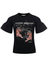 Meisjes 10Sixteen fancy T-shirt van LOOXS 10sixteen in de kleur black in maat 176.