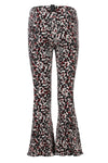 Meisjes 10Sixteen plisse flared pants van LOOXS 10sixteen in de kleur camo leopard in maat 176.