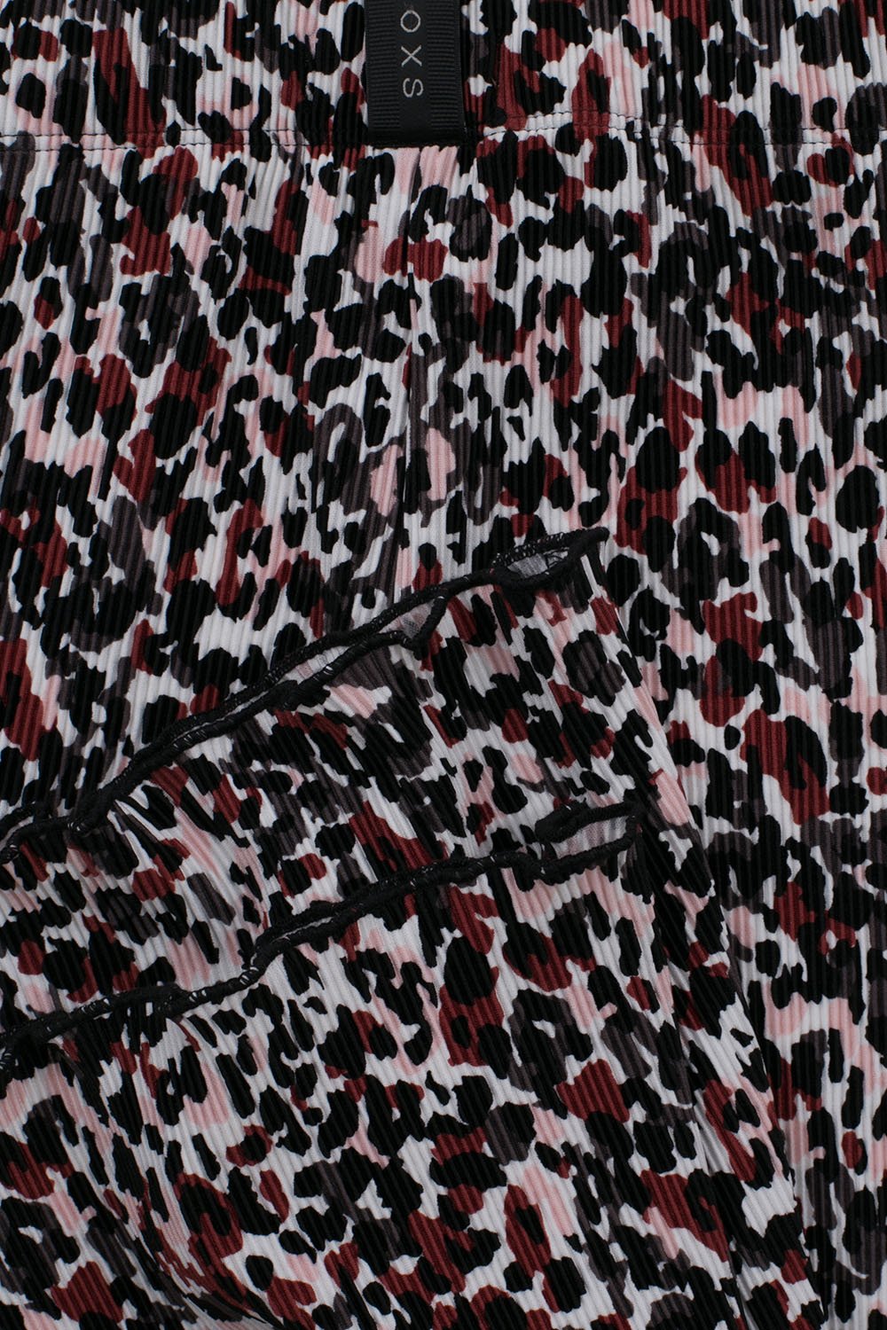 Meisjes 10Sixteen plisse flared pants van LOOXS 10sixteen in de kleur camo leopard in maat 176.