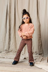 Meisjes Little knitted balloon pullover van LOOXS Little in de kleur sorbet in maat 128.