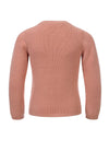Meisjes Little knitted balloon pullover van LOOXS Little in de kleur sorbet in maat 128.