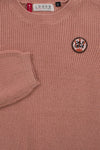 Meisjes Little knitted balloon pullover van LOOXS Little in de kleur sorbet in maat 128.