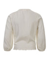 Meisjes Little balloon T-shirt ls van LOOXS Little in de kleur MILK in maat 128.
