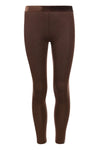 Meisjes Little glitter legging van LOOXS Little in de kleur Cacao in maat 128.