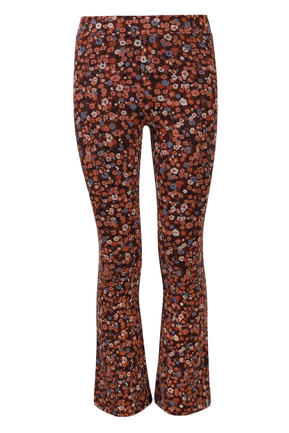 Meisjes Little flower power flare pants van LOOXS Little in de kleur Millefleur in maat 128.