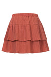 Meisjes Little jaquard skirt van LOOXS Little in de kleur Redwood in maat 128.