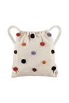 Meisjes Little pompon bag van LOOXS Little in de kleur MILK in maat ONE.