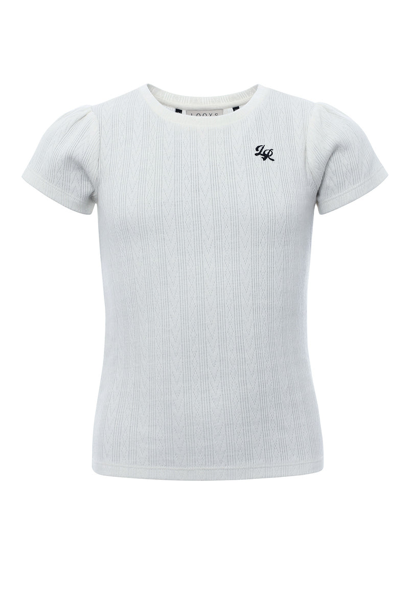 LOOXS 10sixteen  Pointelle T-Shirt