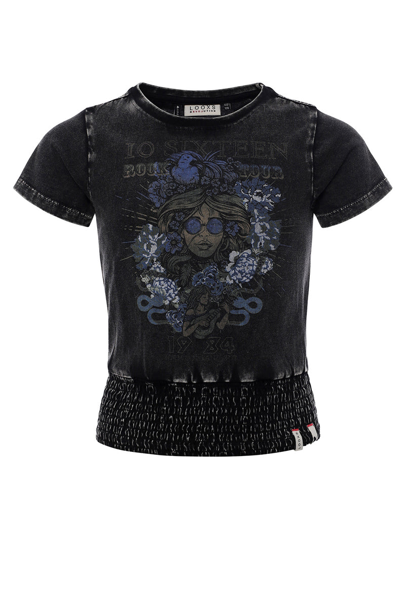 LOOXS 10sixteen  Acid Wash T-Shirt