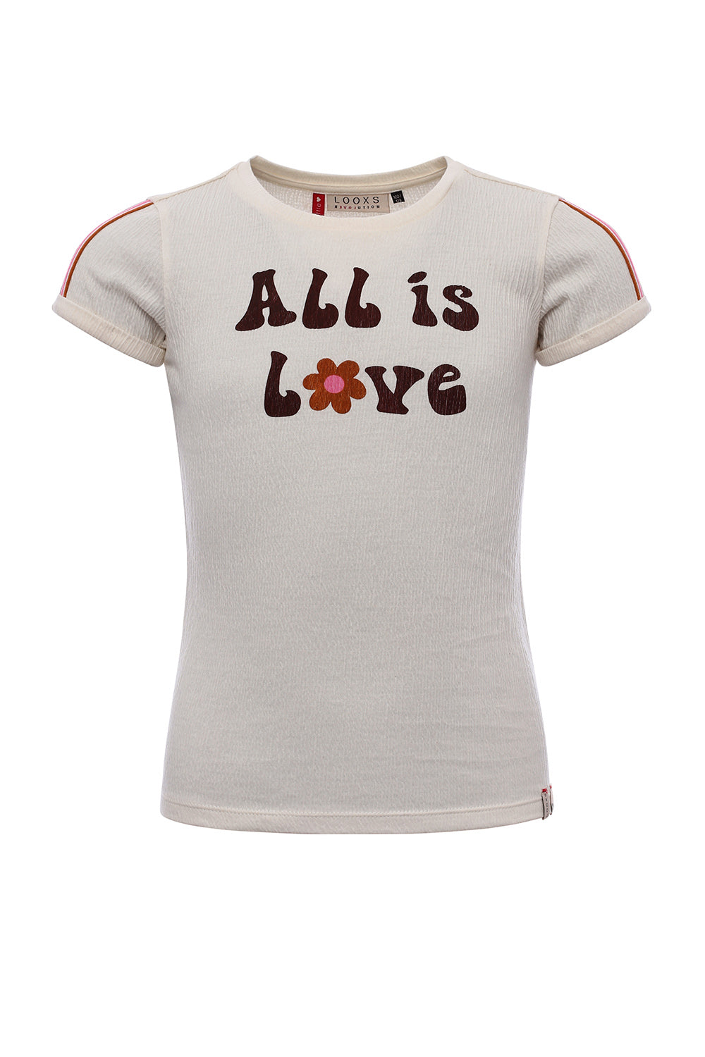 LOOXS Little T-Shirt With Multicolour Tape