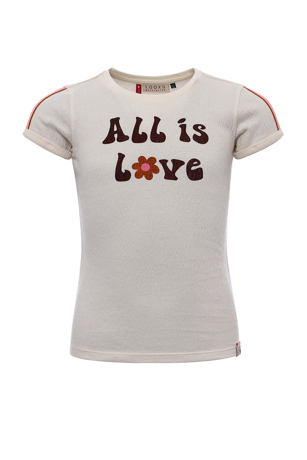 LOOXS Little T-Shirt With Multicolour Tape