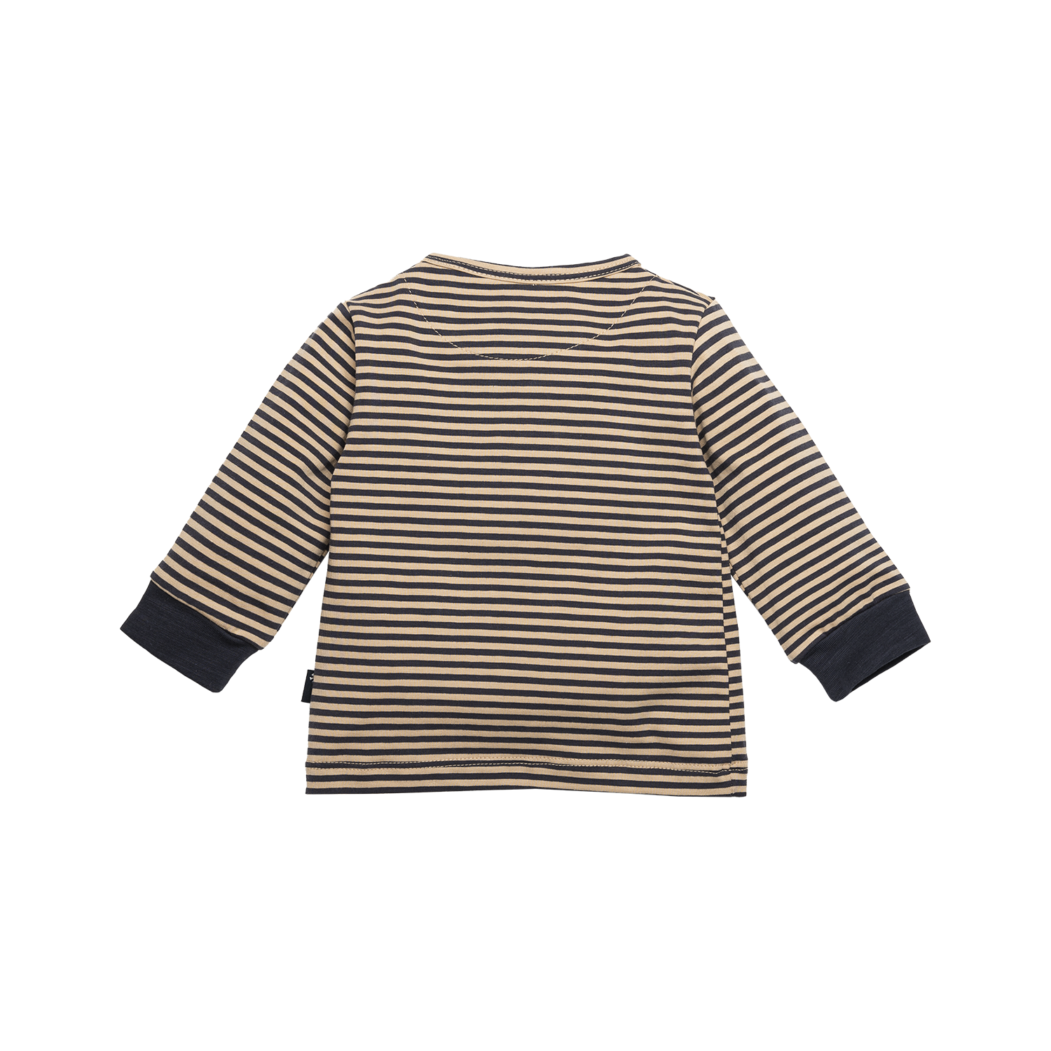 Jongens Shirt l.sl. Striped van B.E.S.S. in de kleur Sand in maat 68.