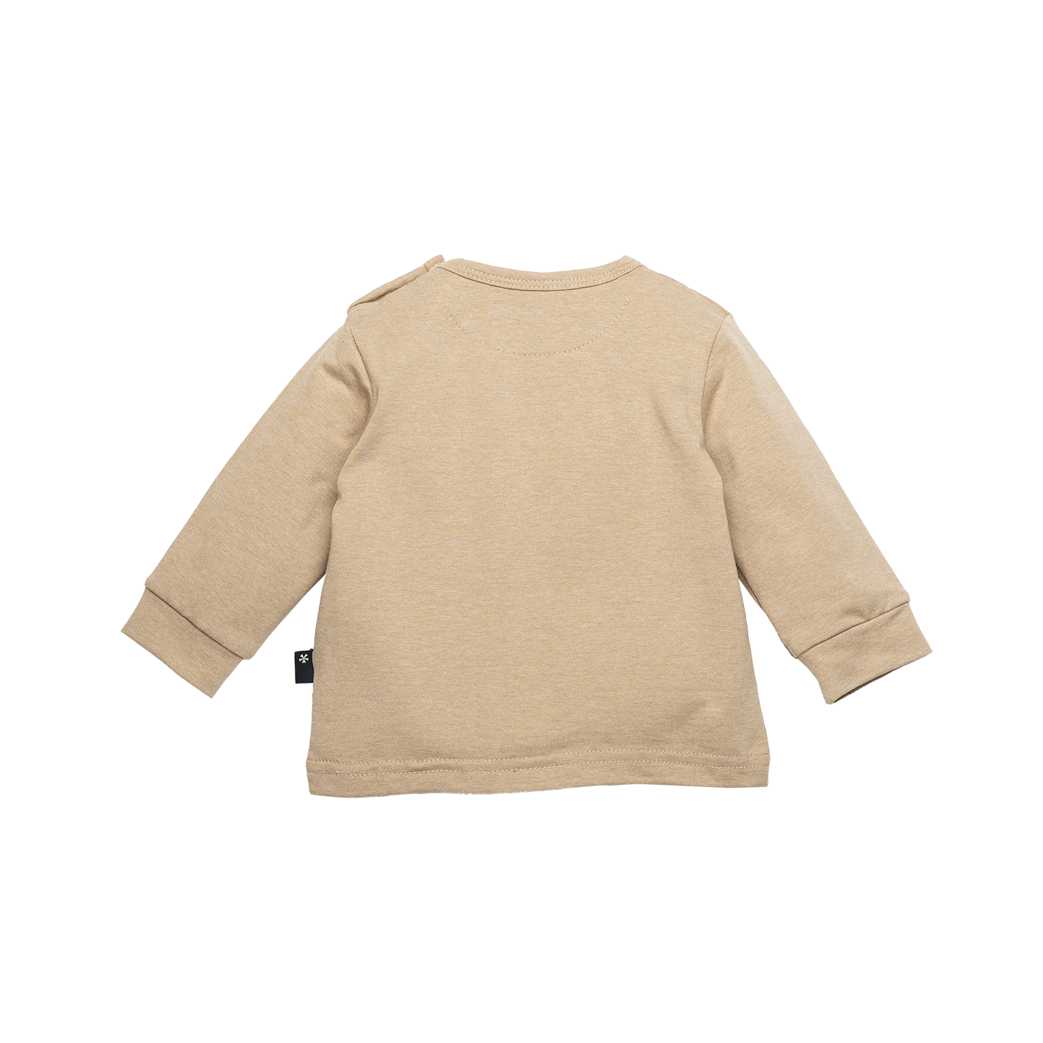 Jongens Shirt l.sl. Pocket Melange van B.E.S.S. in de kleur Sand in maat 68.