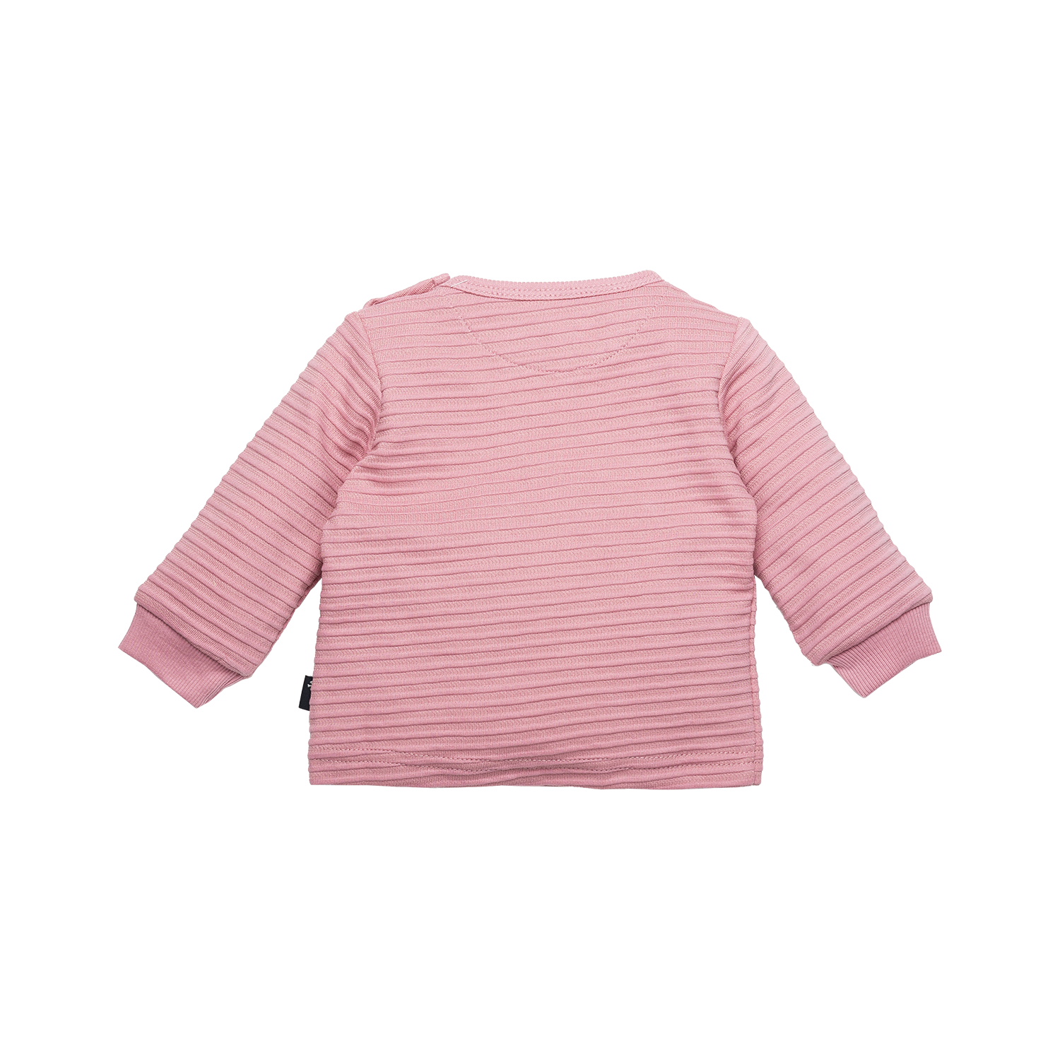 Meisjes Shirt l.sl. Rib Awesome van B.E.S.S. in de kleur Pink in maat 68.